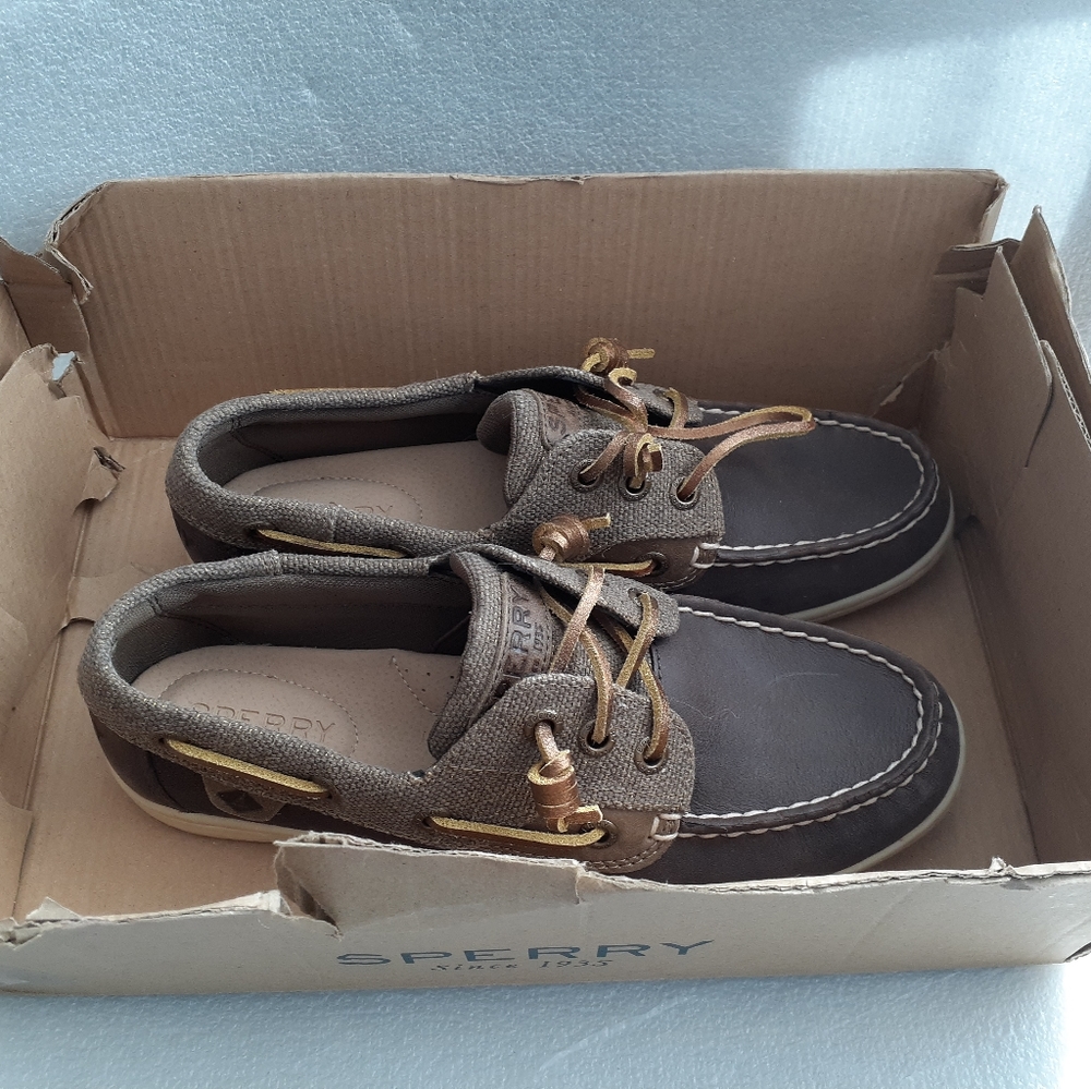 Sperry Women's 6M Songbird Sparkle Brown Boat Shoes Nwt